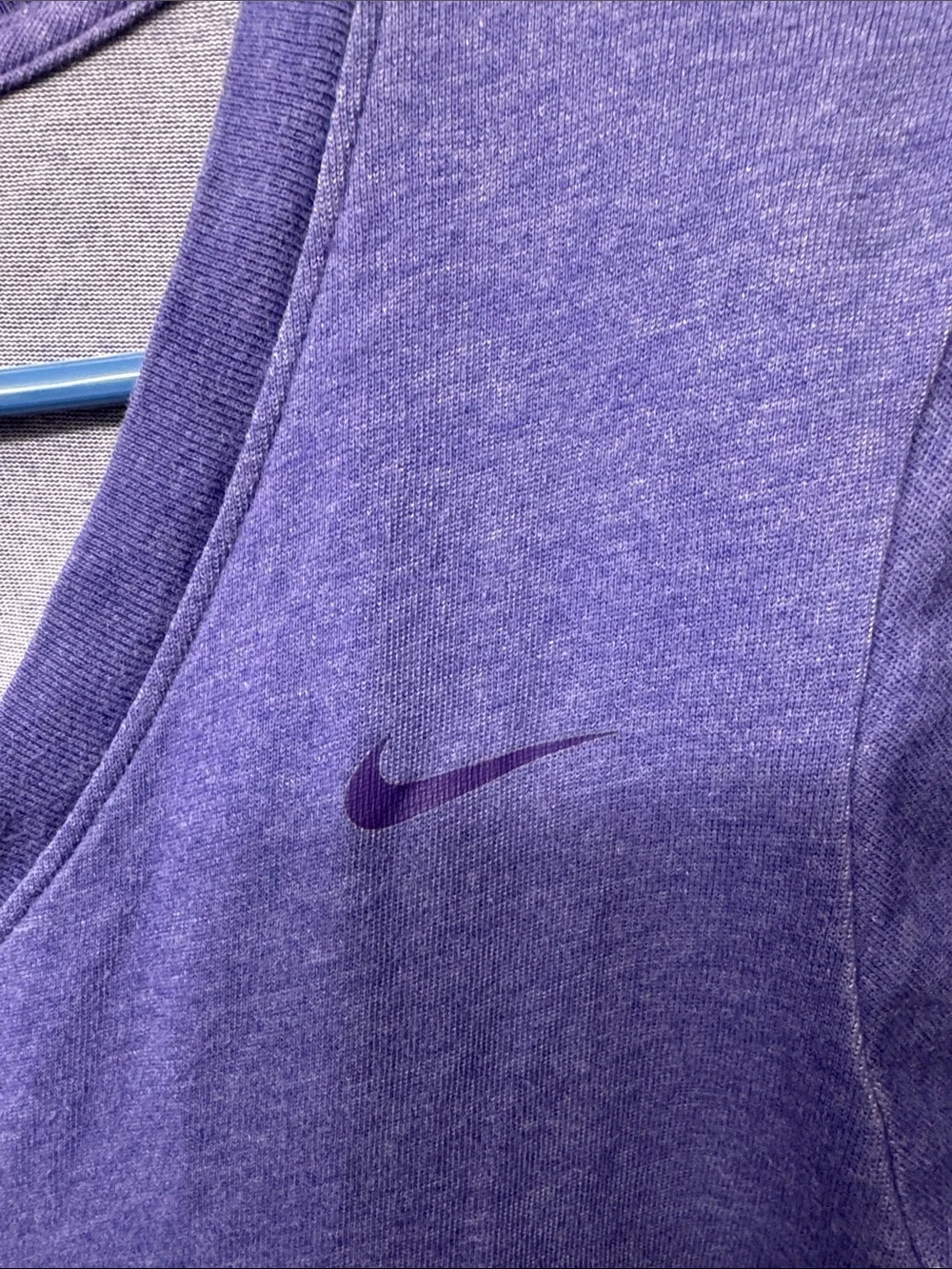 Nike Women’s V-Neck Performance Tee in Purple
